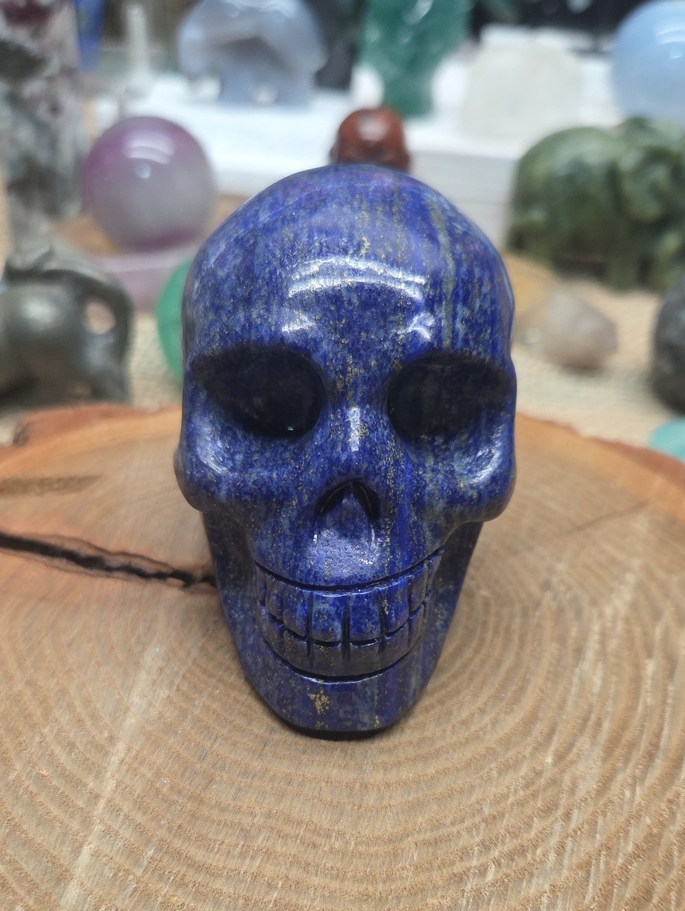 Lapis Lazuli Crystal Skull